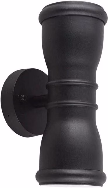 Netlighting Malvern 2 Light Outdoor Wall Lantern in Black, IP44 Rated, GU10 Up and Down Lighting