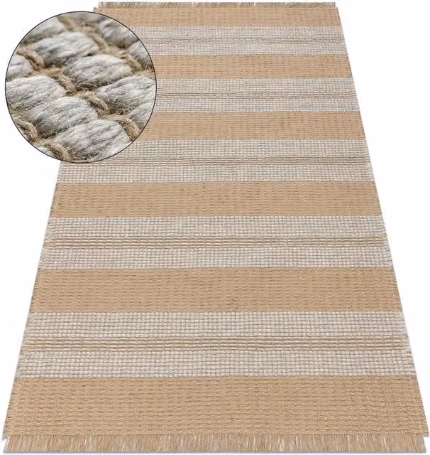 RugsX Jute Rug in Beige, W/D: 160 x 220 cm