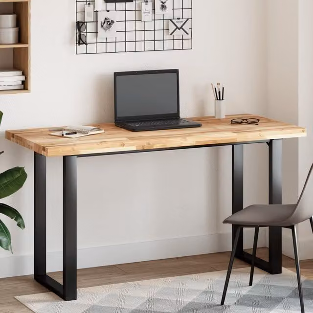 Berkfield Home Rectangular Table Top in Brown Solid Acacia Wood W/D/H: 120 x 60 x 4 cm – 1