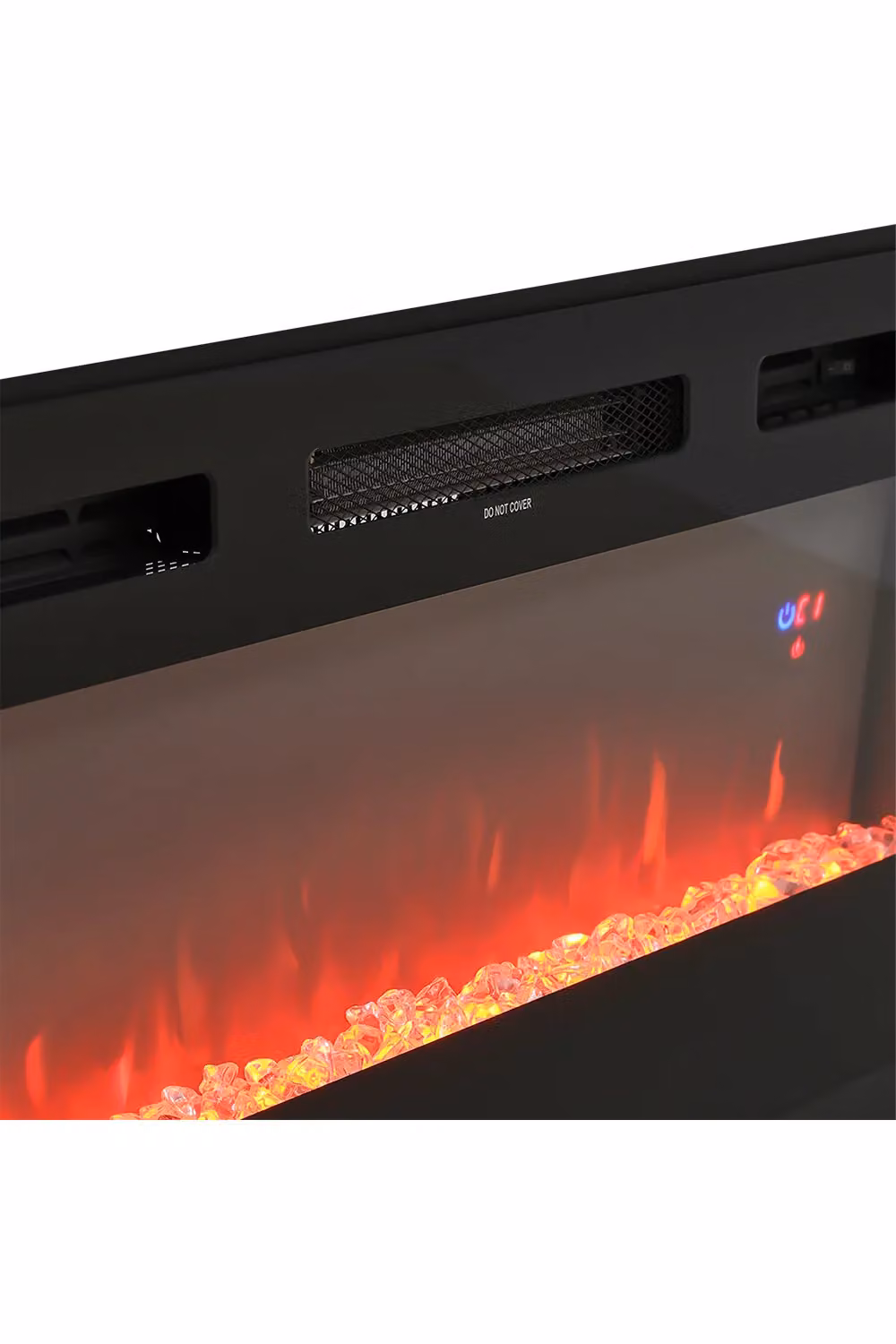H&O Direct Black Electric Fireplace Insert TV Stand with 36 inch Fireplace – 6
