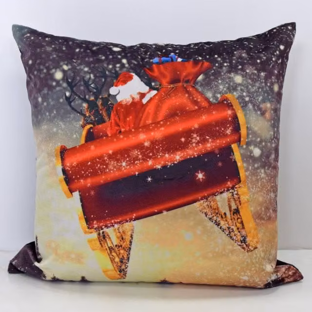 Rapport Home Christmas Velvet Cushion Cover, Multicolour, W/D/H: 43 x 43 x 43 cm
