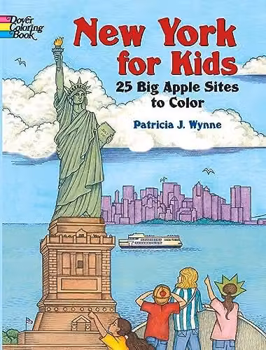 Dover New York for Kids: 25 Big Apple Sites to Colour Childrens Coloring Book – 1