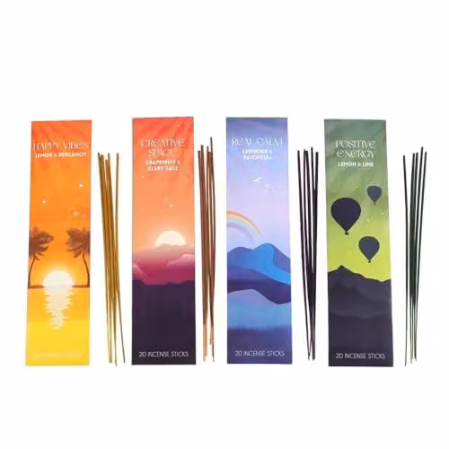 KDMD Happy Collection Incense Stick Set in Orange and Multicolour – 1