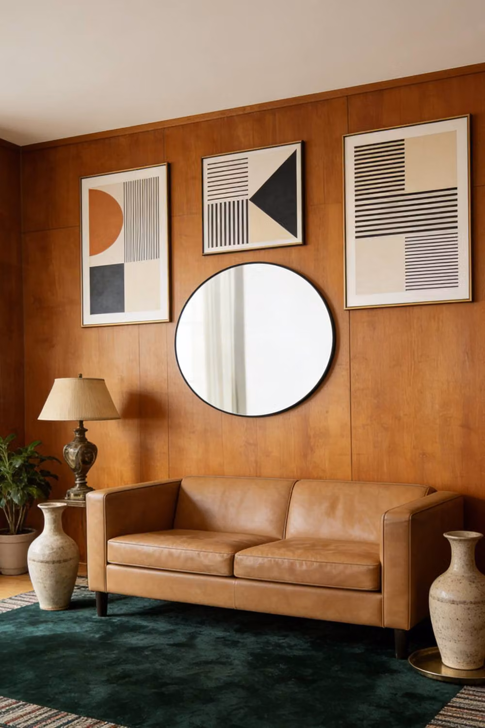 ExtraStar Round Black Metal Framed Wall Mirror – 2