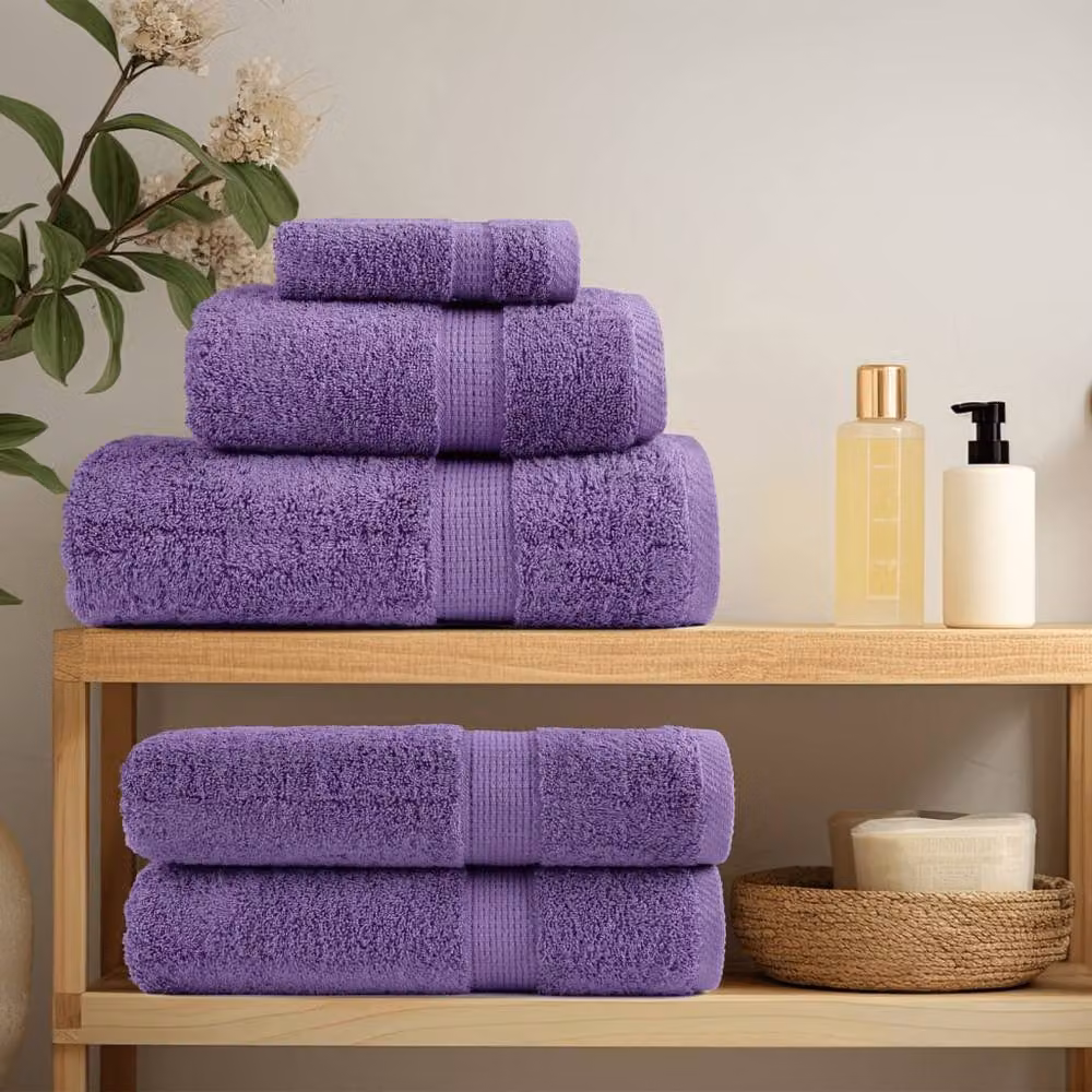 Berkfield Home SOLUND Premium Cotton Sauna Towels, Purple, 10 Pack, W: 80 cm, L: 200 cm, 600 gsm – 3