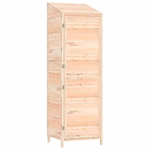 vidaXL Rustic Tall Wood Cabinet in Natural Brown, W/D/H: 55 x 52 x 174.5 cm