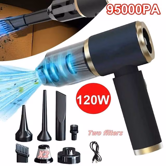 Kelvenix Cordless Wet and Dry Car Vacuum Cleaner in Black