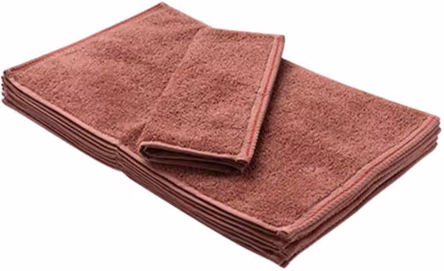 ARTG Cerise Cotton Terrycloth Guest Towel with Border