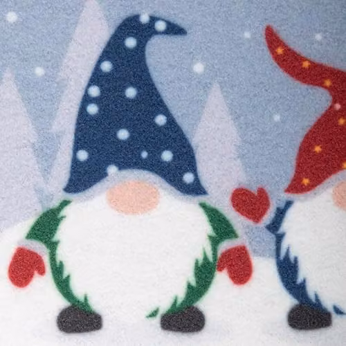 Samuel ALEXANDER Gnome Sweet Gnome Christmas Fabric Doormat, Multicolour, W: 60 cm, D: 40 cm – 3