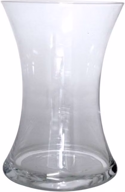 KDMD Carmen Hand Tied Glass Vase in Clear, Pack of 3, Height: 12 cm