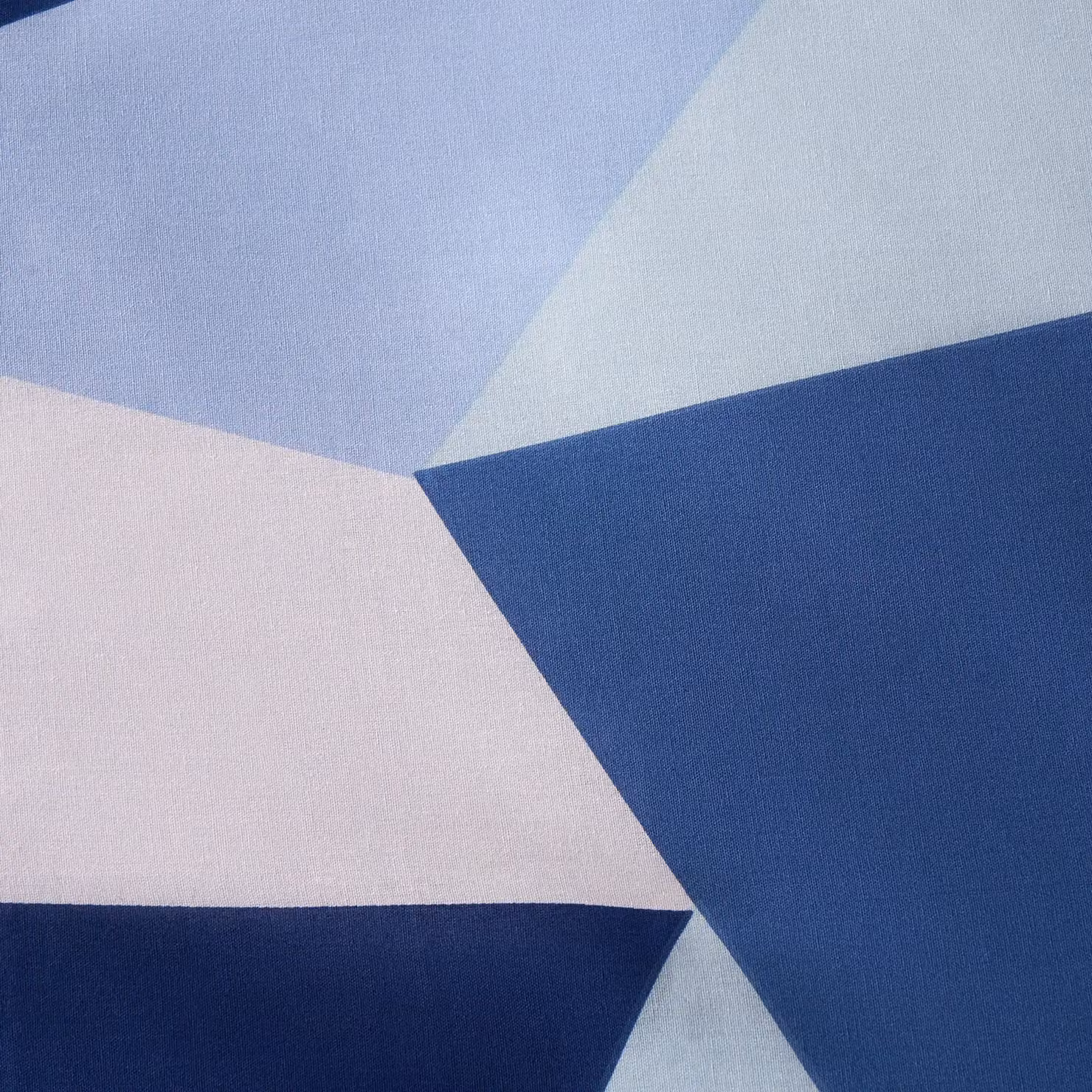 OHS Navy Blue Geometric Shapes Reversible Duvet Cover and Pillowcase Set, Double, W: 200 x L: 220 cm, Pillowcase W: 140 x L: 200 cm – 5