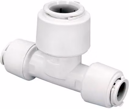 FloPlast Flofit+ White Plastic Push Fit Reducing Tee, Pack of 5