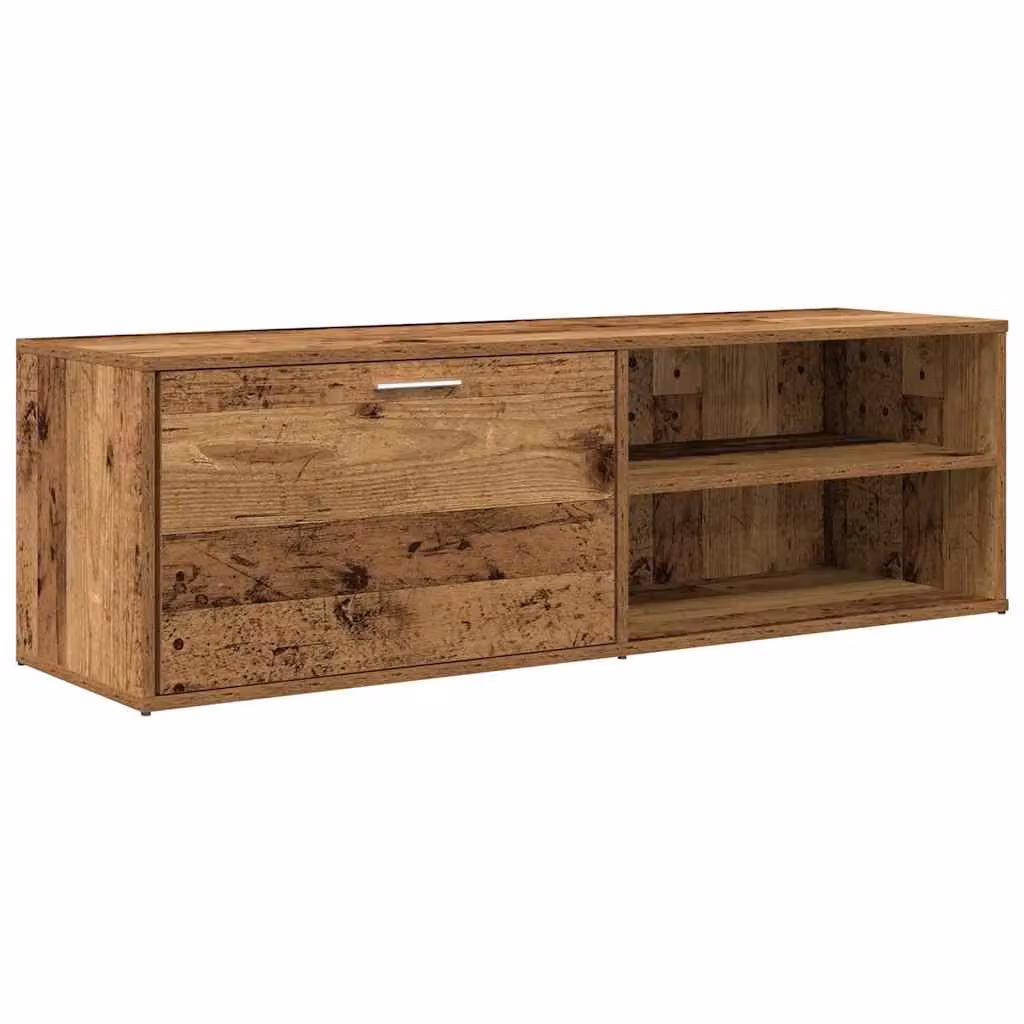 Berkfield Home Rustic Old Wood TV Cabinet in Brown, W/D/H: 120 x 34 x 37 cm – 2