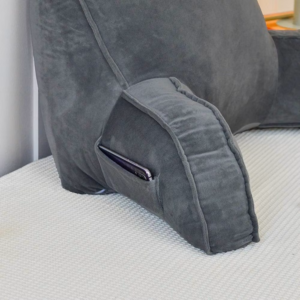 Havendro Contoured Wedge Backrest and Arm Support Pillow in Light Grey – 4