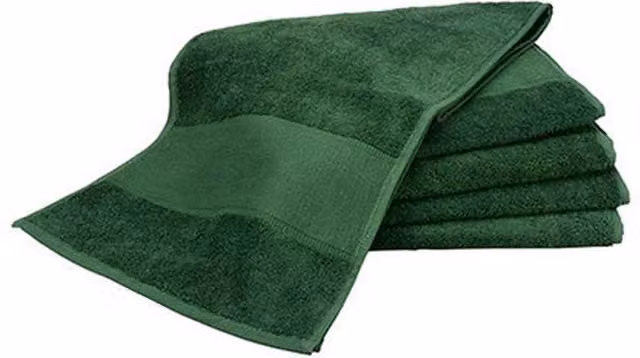 ARTG Print-Me Personalised Sports Towel in Dark Green, Cotton Terry, 45 x 90 cm