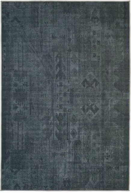 Kukoon Dark Green Distressed Flatwoven Living Room and Hallway Area Rug, W: 240 cm, D: 330 cm – 1
