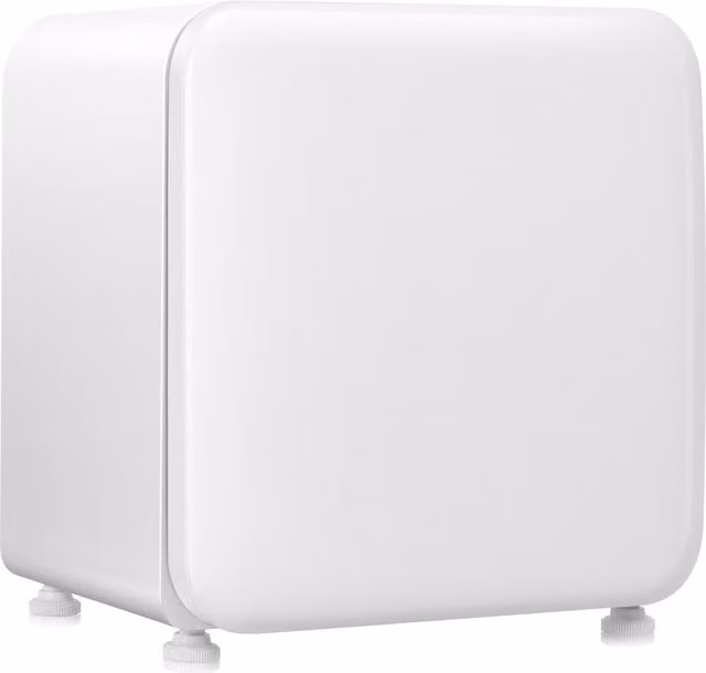 Costway Compact Single Door Mini Fridge with Compressor and Reversible Door, White