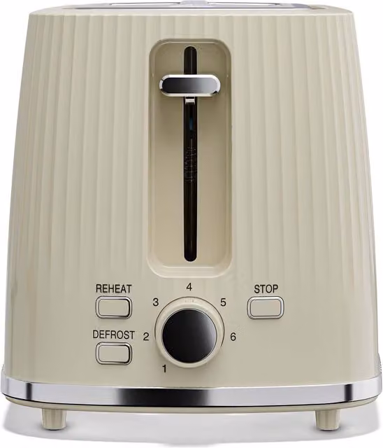 Cello 2 Slice Toaster in Beige
