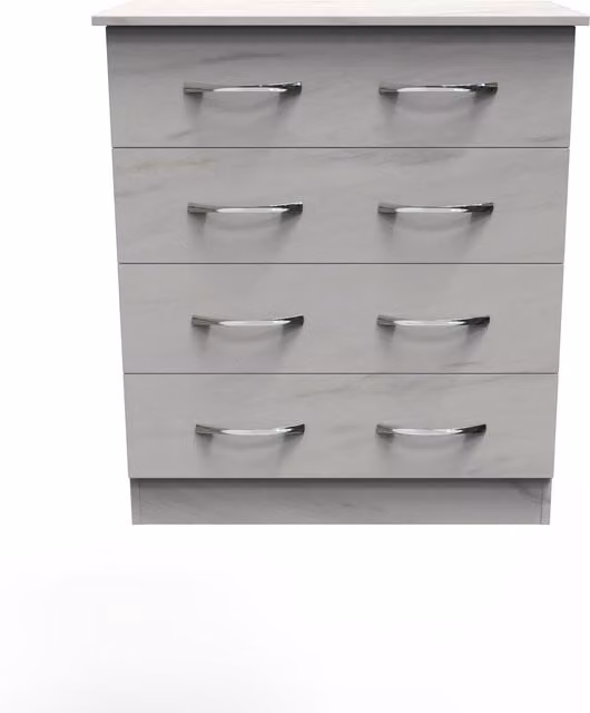 Ready Assembled 2 U Hampshire 4 Drawer Chest in White