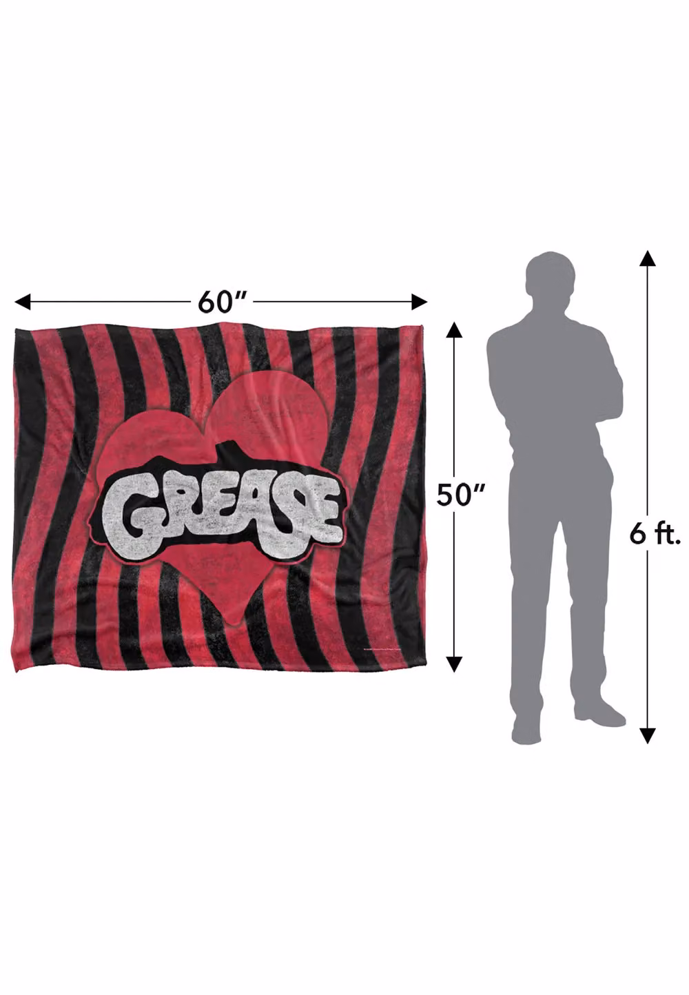 Trevco Grease Groove Silky Touch Super Soft White Fleece Throw Blanket W/D/H: 152 x 127 cm – 7