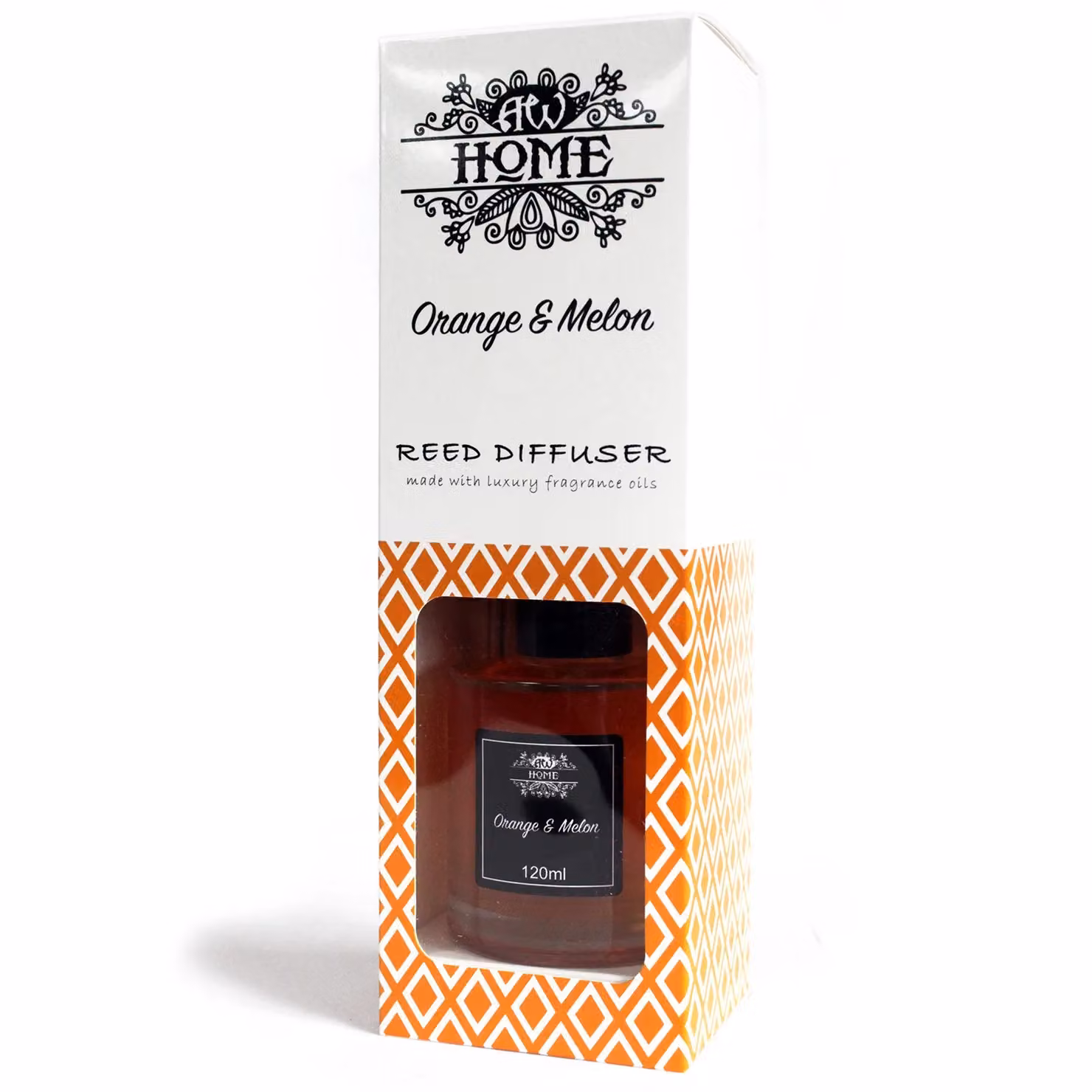 KDMD Orange and Melon Reed Diffuser, 120ml – 2