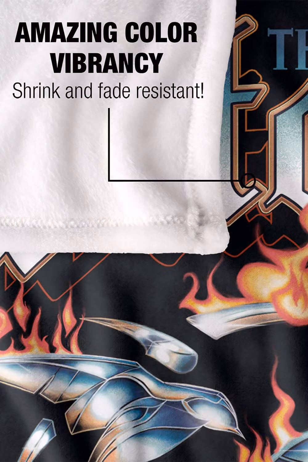 The Witcher Heavy Metal Geralt Of Rivia Soft Microfibre Fleece Throw Blanket, Multicolour, W: 152 cm, D: 127 cm – 8