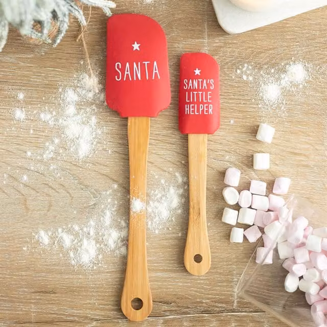 KDMK Santa's Helper Non-Scratch Silicone Spatula, Red