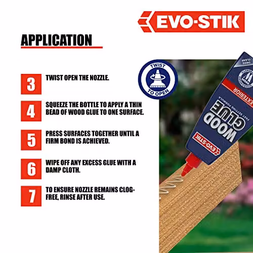 Evo-Stik Waterproof White Wood Adhesive 500ml – 5