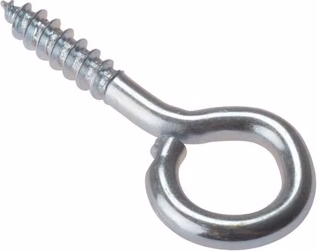 Forgefix Silver Galvanised Steel Screw Eyes, 10 Pack