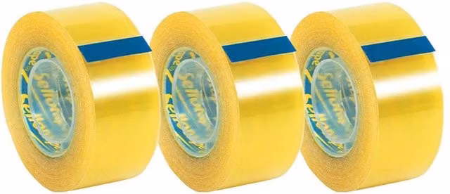 Sellotape Original Multi-Purpose Transparent Packing Tape, 3 Pack