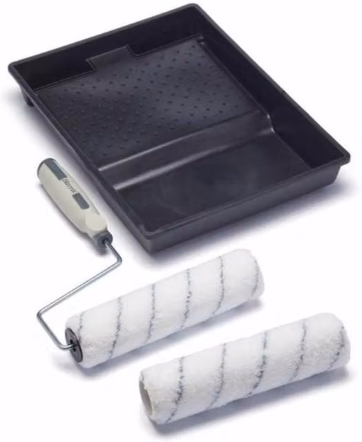 Harris Seriously Good 9 Inch Wall and Ceiling Roller Set in Black