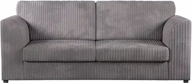 Bliss Furniture Jumbo Cord High Back 3 Seater Sofa in Grey
