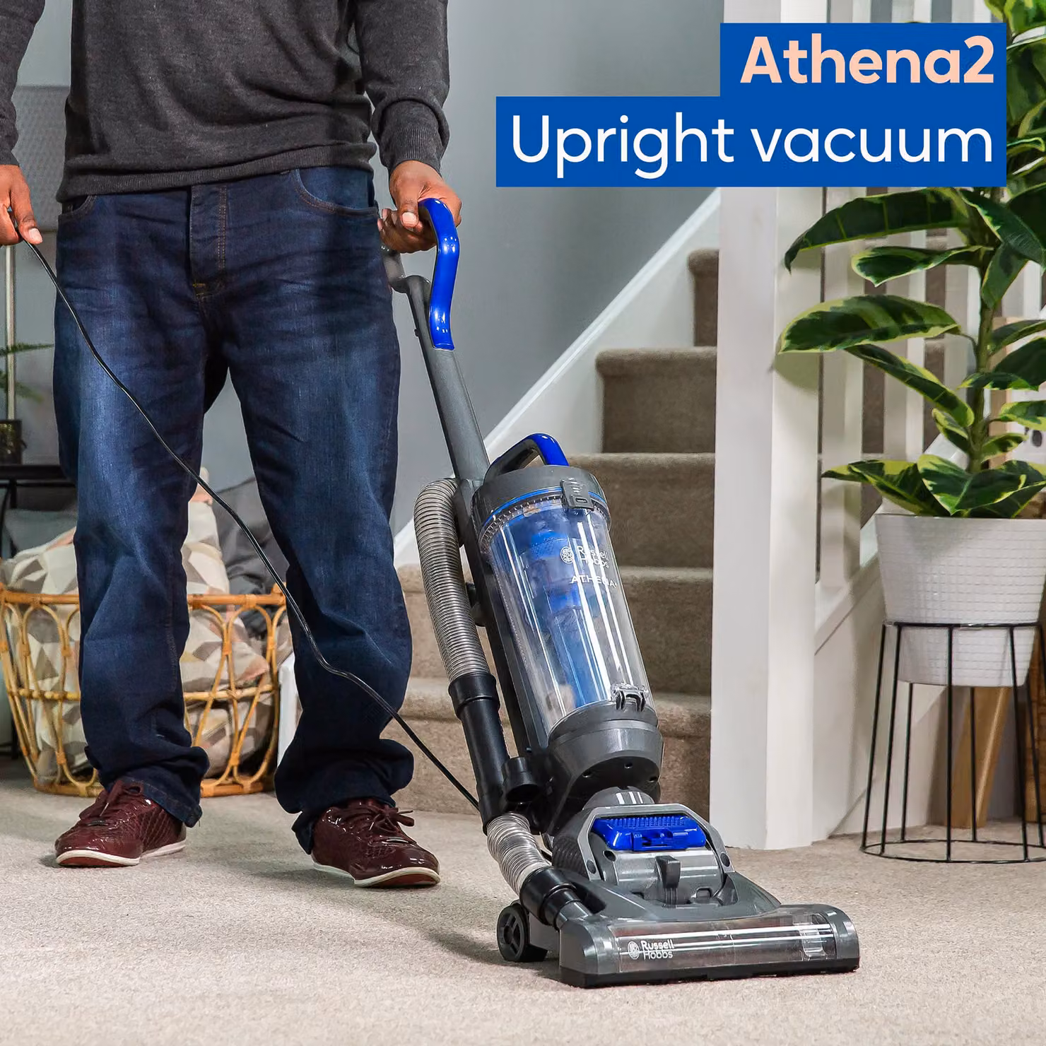 Russell Hobbs RHUV5101 3 in 1 Upright Vacuum Cleaner, 400W, Blue – 2