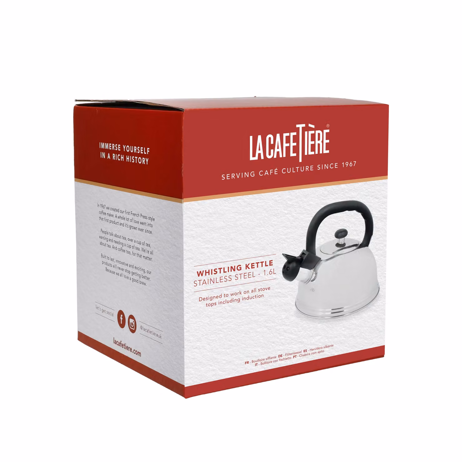 La Cafetiere Silver Stovetop Induction Kettle – 4