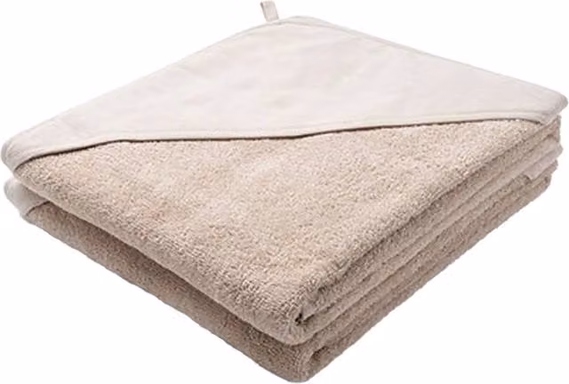 ARTG Print-Me Personalisable Embroidered Hooded Cotton Terry Towel in Beige