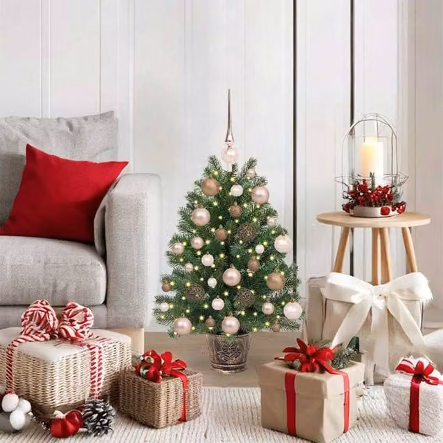 Berkfield Home Green Artificial Tabletop Christmas Tree with 150 LEDs, Height: 65 cm – 1