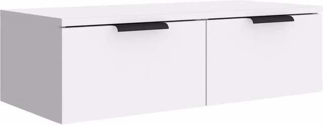 Berkfield Home White Wall Cabinet in Engineered Wood, W/D/H: 68 x 30 x 20 cm