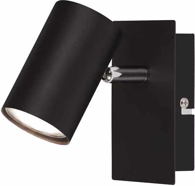 Briloner Black Adjustable Metal Wall Spotlight with GU10 Socket, Max 40W – 3