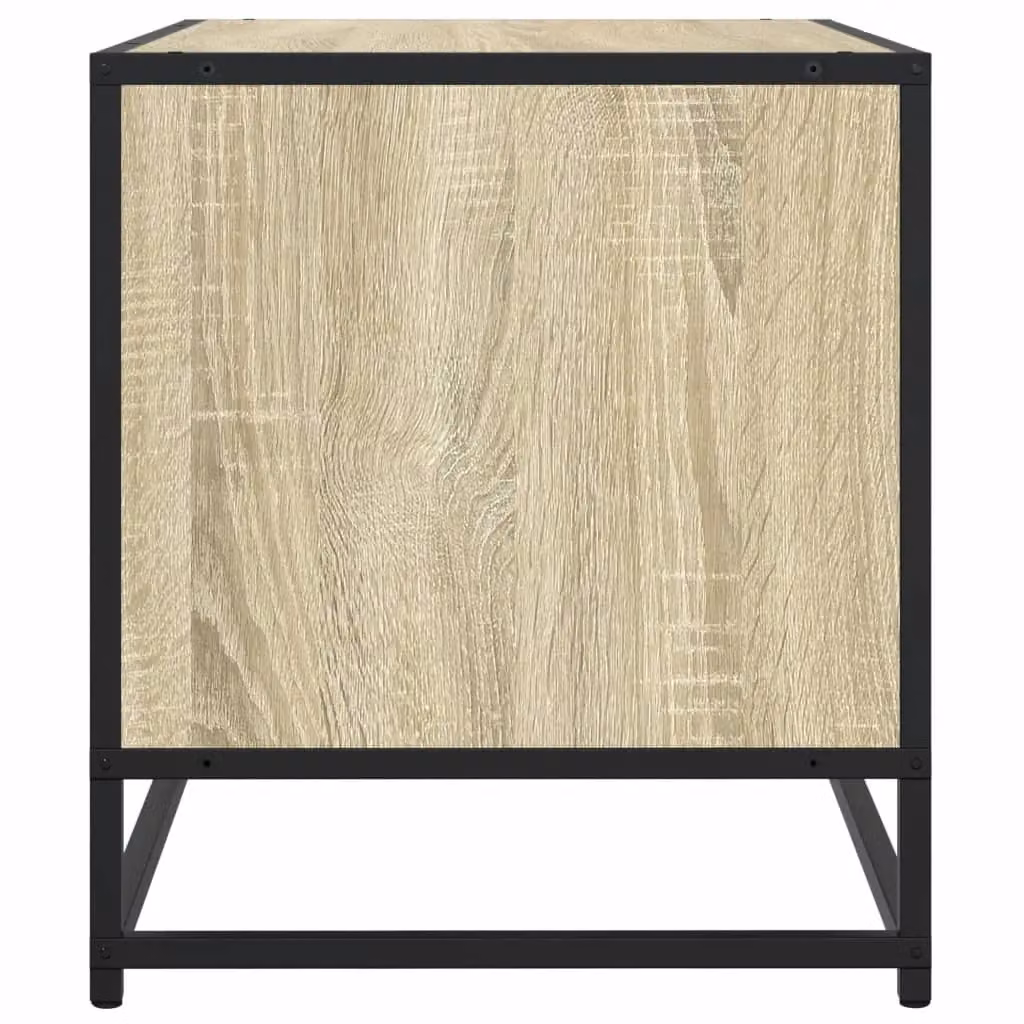 Berkfield Home Sonoma Oak TV Cabinet in Brown, W/D/H: 91 x 40 x 46 cm – 4