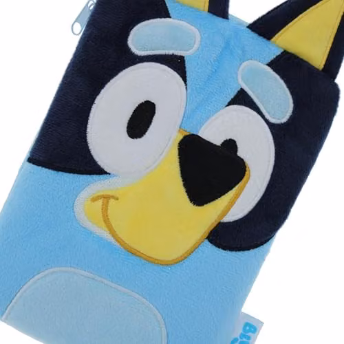 Bluey Plush Zip Pencil Case in Blue and Multicolour – 3