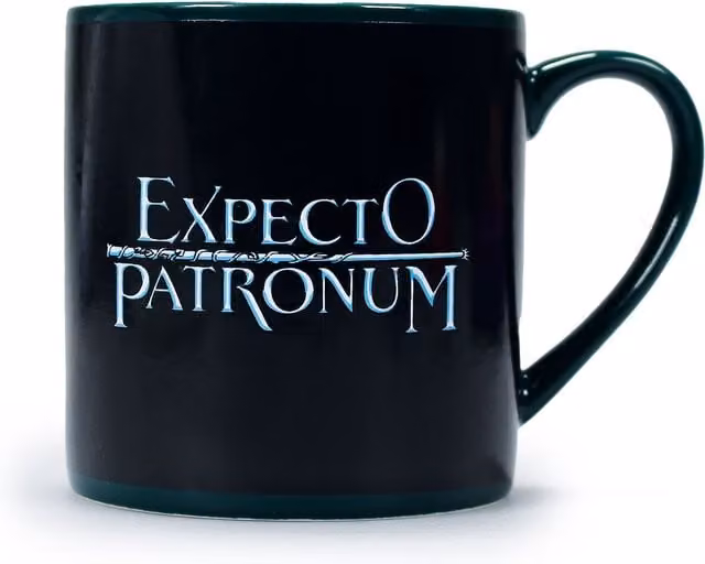 Half Moon Bay Harry Potter Expecto Patronum Heat Sensitive Colour Change Ceramic Mug, 310ml, Multicolour and Black