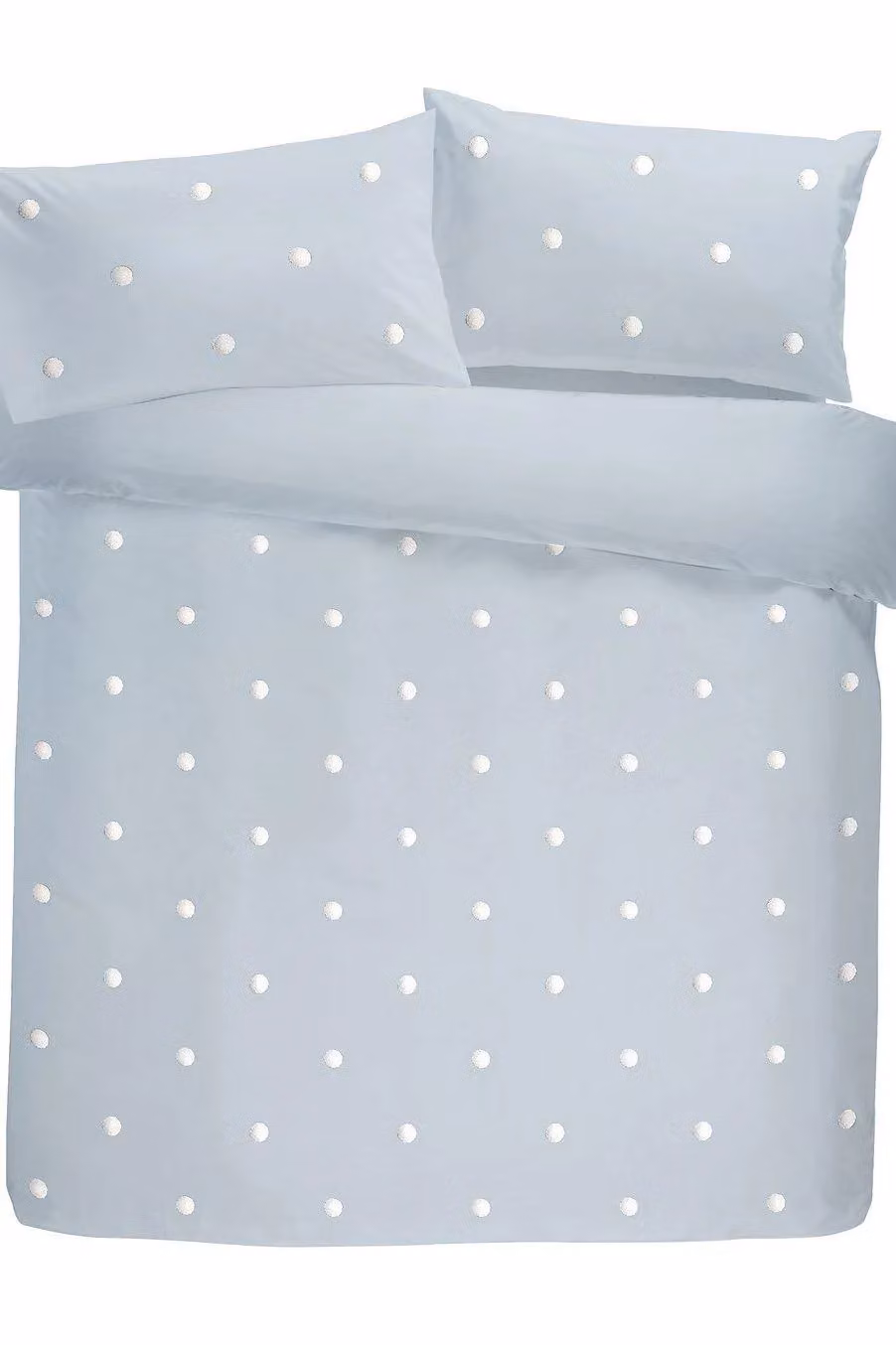 Appletree Dot Garden 100% Cotton Embellished Duvet Cover Set in Blue, W/D/H: 140 x 200 cm – 2