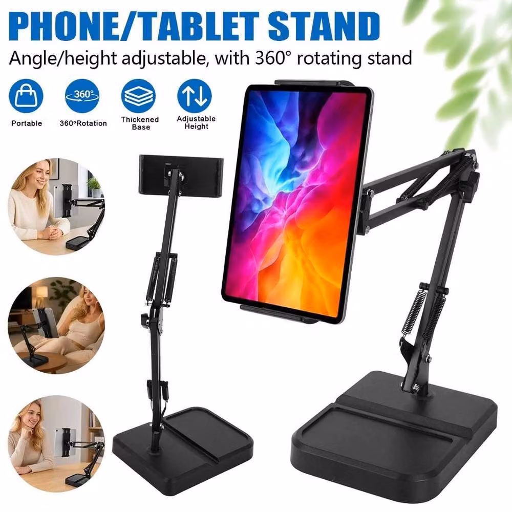 PAWNORA 360-Degree Foldable Phone and Tablet Stand in Black – 5