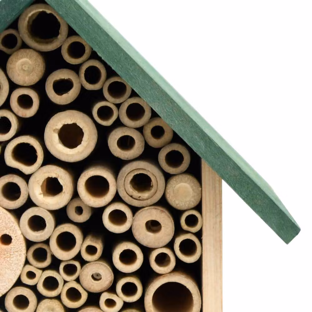 Berkfield Home Set of 2 Insect Hotels in Brown Solid Firwood, W/D/H: 23 x 14 x 29 cm – 3