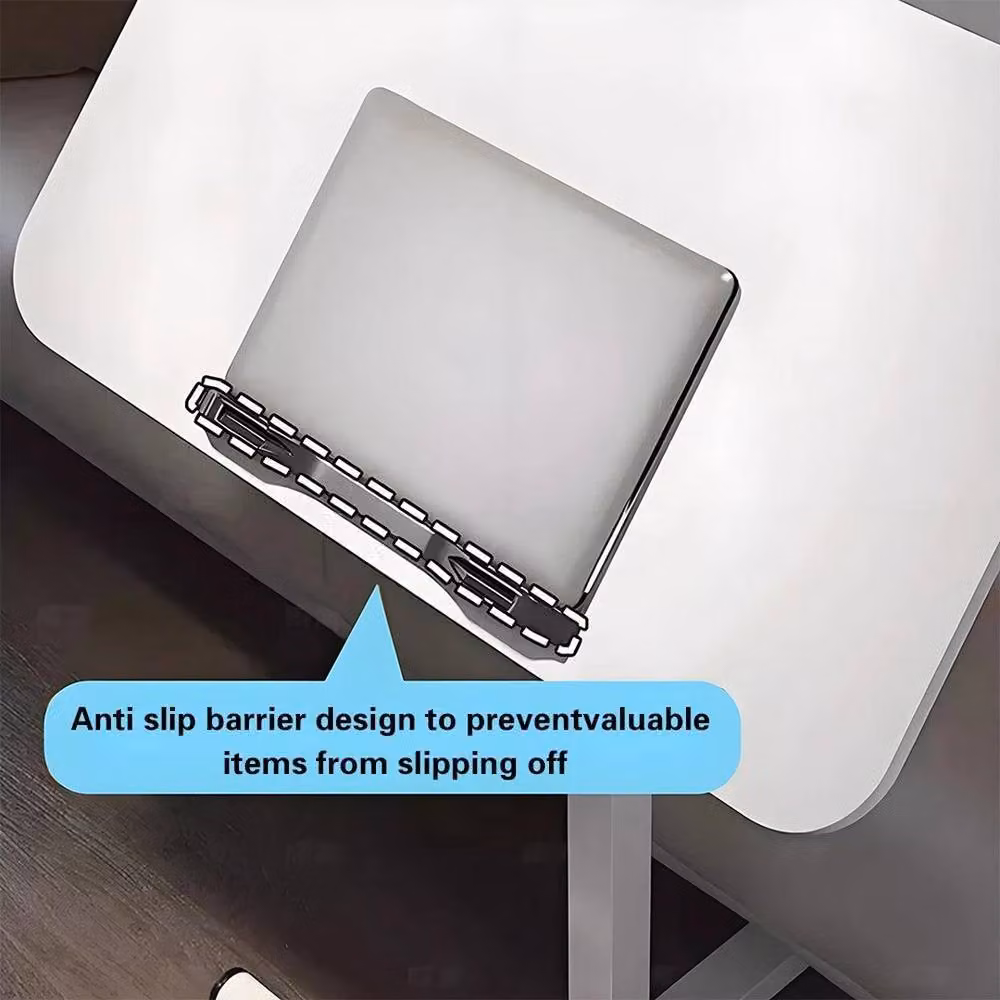 FORGEVIO White Adjustable Height Bedside Table – 5