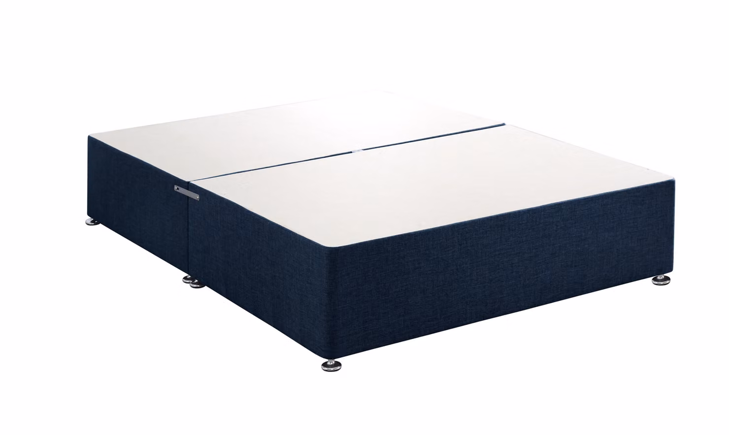 Bedmaster Linen 4 Drawer Divan Base and Headboard in Midnight, Small Double, W/D/H: 120 x 200 cm – 2