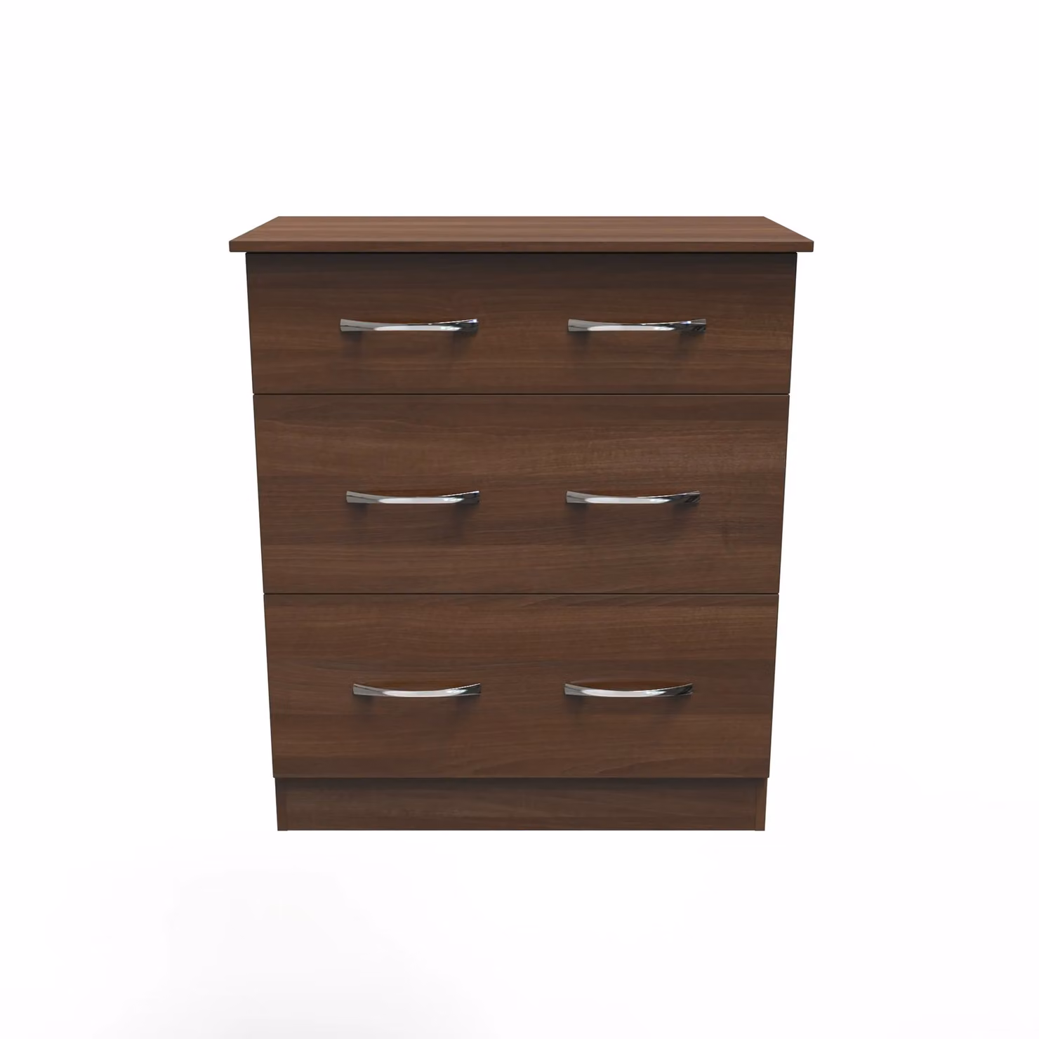 Avon Ready Assembled 3 Drawer Deep Chest in Walnut Brown – 2