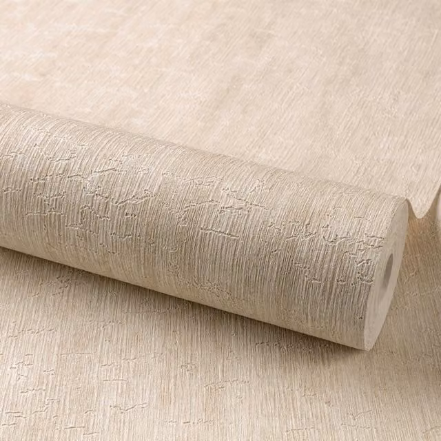 Grandeco Boutique Aspen Bark Texture Embossed Botanical Wallpaper in Beige, Pink and Green