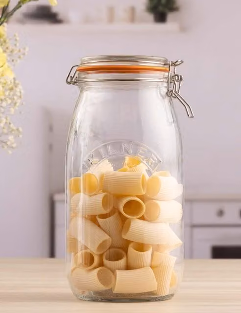 Kilner 3 l Round Clip Top Glass Jar in Transparent