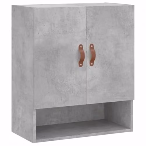 vidaXL Wall Cabinet in Concrete Grey, W: 60 cm, D: 31 cm, H: 70 cm – 1